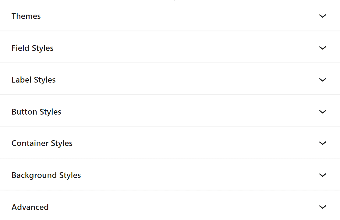 available-styling-options-1 - WPForms 可用的样式选项