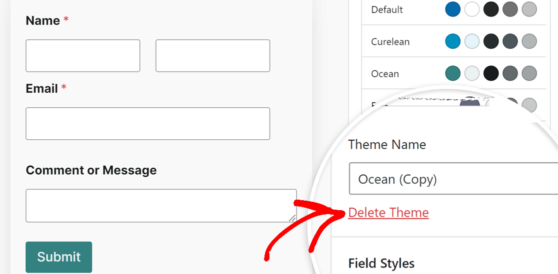 delete-theme - WPForms 删除主题