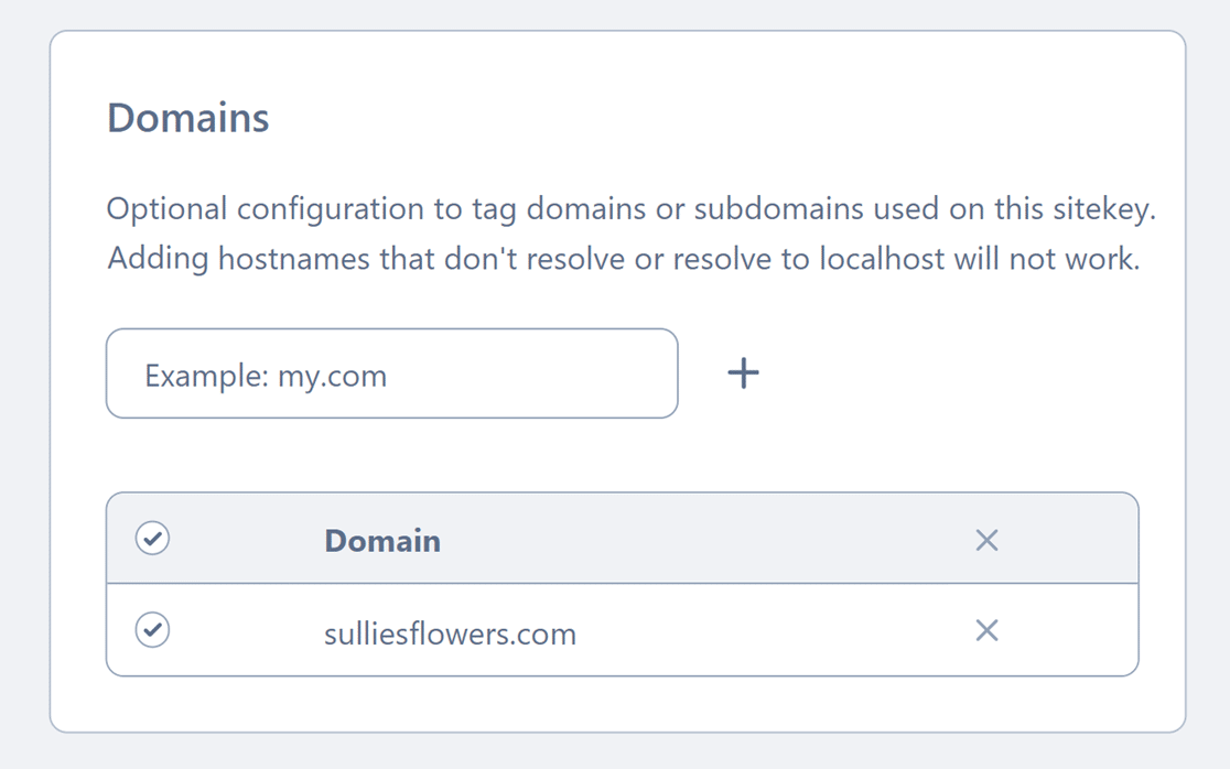 hcaptcha-domains - WPForms Adding domains for your hCaptcha sitekey