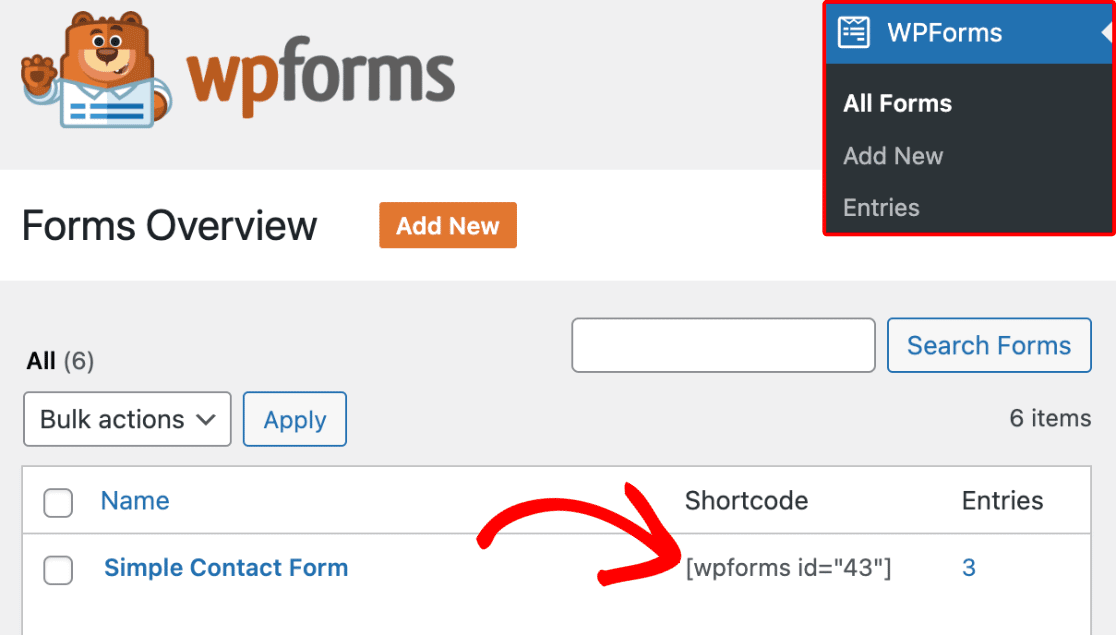 WPForms ID - WPForms WPForms ID